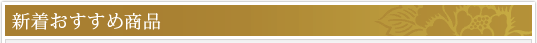 新着おすすめ商品